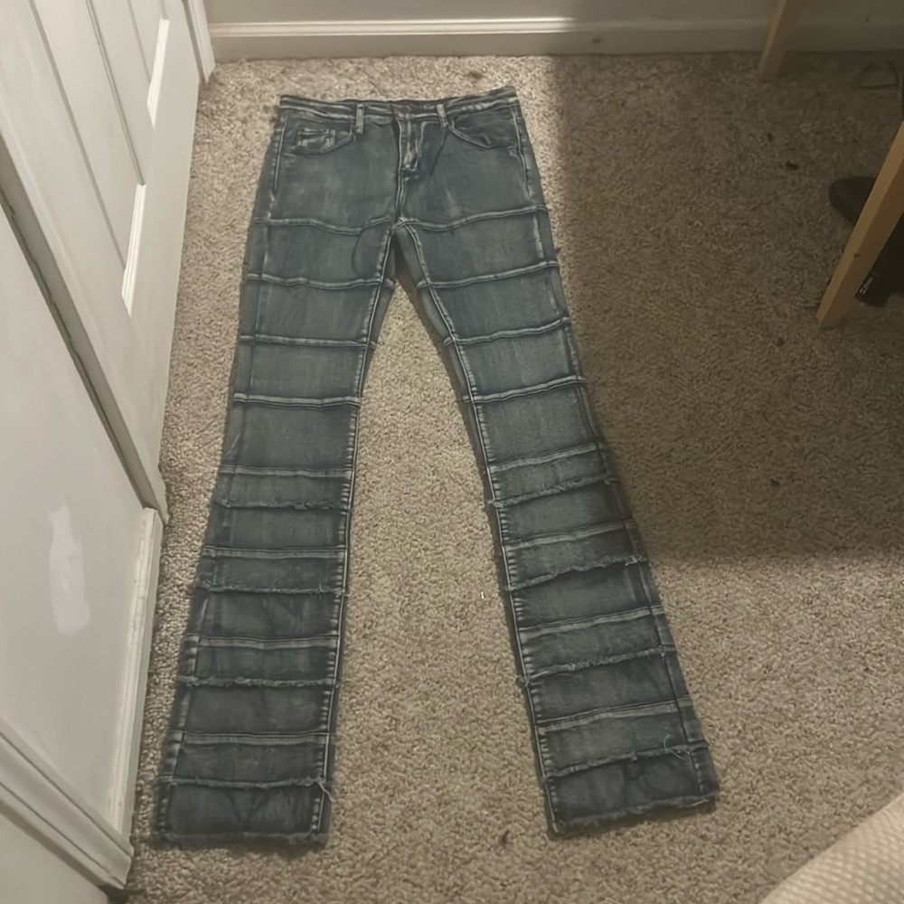 Denim Stacked Jeans
